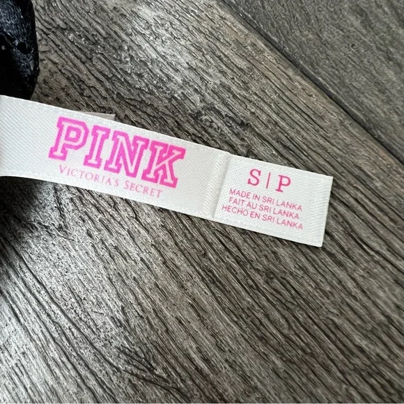 VICTORIA’S SECRET PINK NWT Black Lace Bralette Padded Underwire Size S - Picture 7 of 9